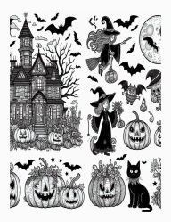 Title: Creepy Halloween Coloring Book for Adults, Features 25 Coloring Pages, Author: Beatrice Harrison