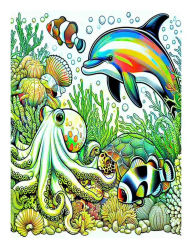 Title: Ocean Sea Creatures Coloring Book for Adults, Features 25 Coloring Pages to Color for Relaxation, Author: Beatrice Harrison
