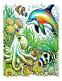 Ocean Sea Creatures Coloring Book for Adults, Features 25 Coloring Pages to Color for Relaxation