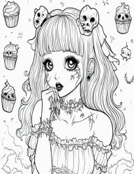 Title: Creepy Kawaii Coloring Book for Adults Features 30 Coloring Pages to Color for Fun and Relaxation, Author: Beatrice Harrison