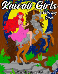 Kawaii Girls Coloring Book for Adults: Features 80 Pages of Beautiful Kawaii Girls (