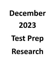 December 2023 Test Prep Research