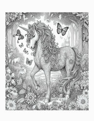 Title: Elegant Unicorn Coloring Book for Adults, Features 25 Coloring Pages for Relaxation and Stress Relief, Author: Beatrice Harrison