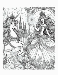 Title: Elegant Princess Coloring Book for Adults, Features 25 Coloring Pages for Relaxation, Author: Beatrice Harrison