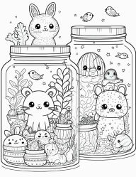 Title: Animal In A Jar Coloring Book for Adults, Features 50 Coloring Pages for Relaxation, Author: Beatrice Harrison