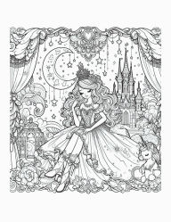 Title: Magical Princess Coloring Book for Adults, Features 25 Coloring Pages, Author: Beatrice Harrison