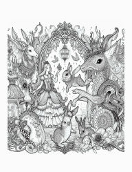 Title: Magical Creatures of Wonderland Coloring Book for Adults, Features 25 Coloring Pages, Author: Beatrice Harrison