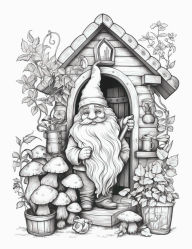 Title: Grayscale The Little Gnomes Coloring Book for Adults, Features 25 Coloring Pages for Relaxation, Author: Beatrice Harrison