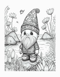 Title: Little Pilgrim Gnomes Coloring Book for Adults, Features 25 Coloring Pages, Author: Beatrice Harrison