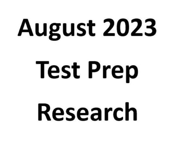 August 2023 Test Prep Research