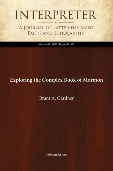 Exploring the Complex Book of Mormon