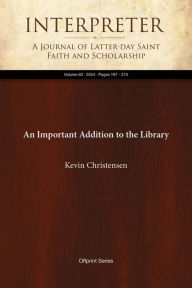 Title: An Important Addition to the Library, Author: Kevin Christensen