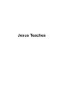Jesus Teaches: Meassages From Jesus