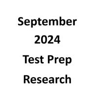 Title: September 2024 Test Prep Research, Author: Mometrix Product Development Team