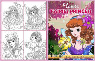 Title: Flower Princess Coloring book: 25 Lovely Illustrations with Beautiful Princesses, Cute Fun Coloring Pages for Girls Ages 4-8, Perfect Gift for Kids, Author: David D. Nichols