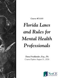 Title: Florida Laws and Rules for Mental Health Professionals, Author: Dana Friedlander