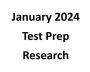 January 2024 Test Prep Research
