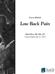 Title: Low Back Pain, Author: Mark Rose