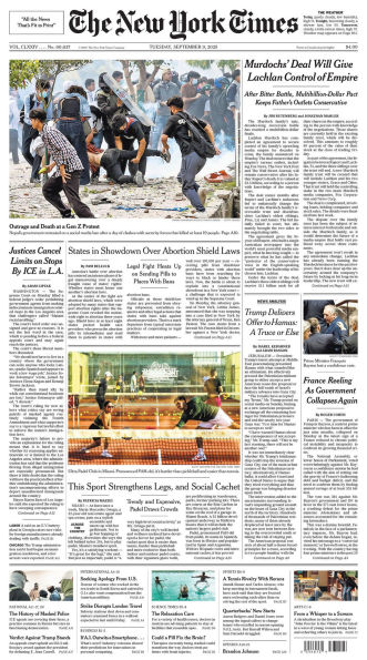 New York Times - 09/09/25
