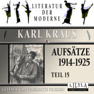 Aufsätze 1914-1925 - Teil 15