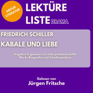 Friedrich Schiller: Kabale und Liebe. Ungekürzt gelesen mit Interpretationshilfe: Abitur Literatur: Werk, Biografie und Inhaltsanalyse
