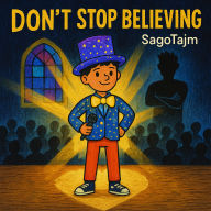 Don't stop believing: Skapad av barn - berättelse, illustrationer och ljud med stöd av AI