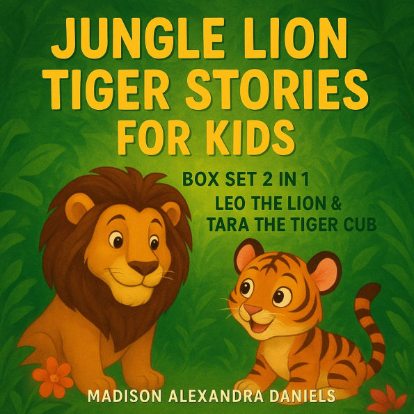 Jungle Lion Tiger Stories for Kids Box Set 2 in 1: Leo the Lion And Tara the Tiger Cub