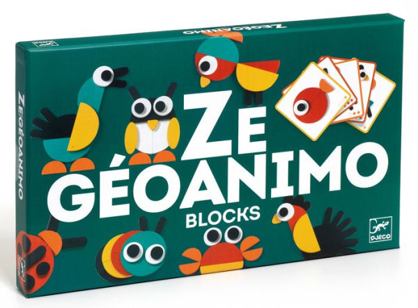 Ze Geoanimo Wooden Block Tanagram Set