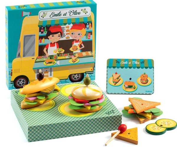 Emile & Olive Food Truck Sandwich Box Play Set