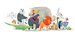 Alternative view 1 of Animal Parade 36 Pc Puzzle