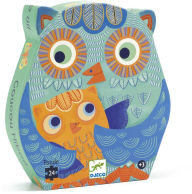 Title: Djeco Silhouette Puzzles - Hello Owl - 24pcs