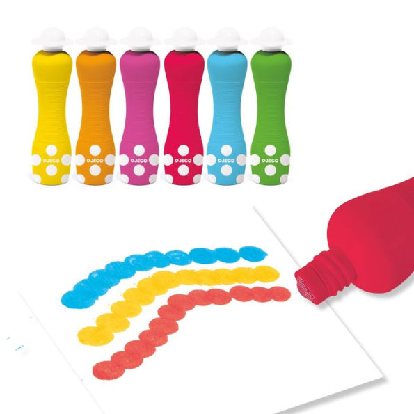 Djeco - 6 Foam Markers by Djeco