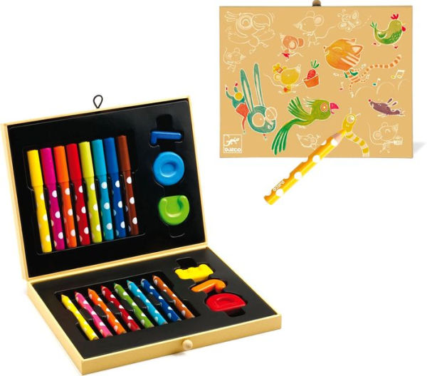 Box of Art Supplies for Toddlers