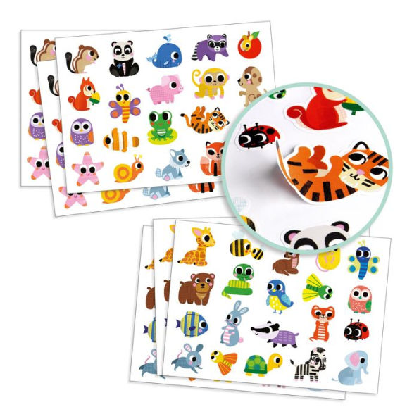 Djeco Stickers - Baby Animals