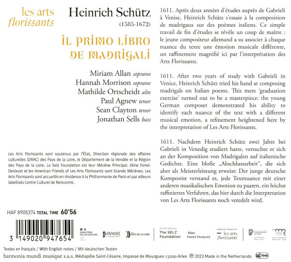 Schütz: Italian Madrigals