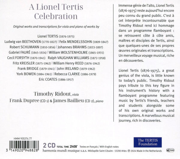 A Lionel Tertis Celebration