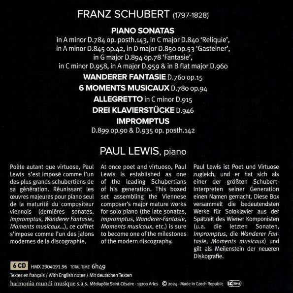 Paul Lewis plays Schubert