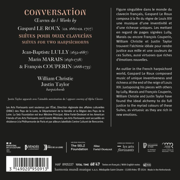 Conversation: Gaspard Le Roux - Suites pour deux clavecins