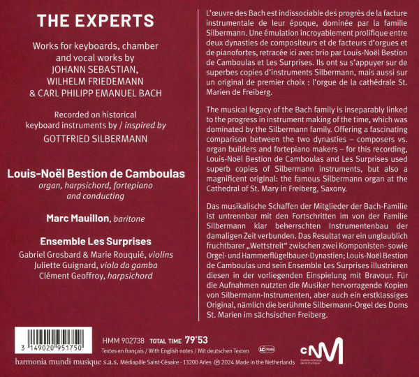 The Experts: The Bach & Silbermann Dynasties