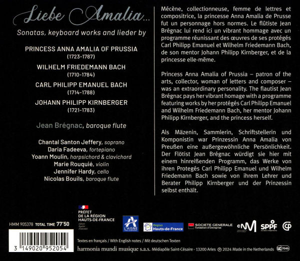 Liebe Amalia¿: Carl Philipp Emanuel & Wilhelm Friedemann Bach