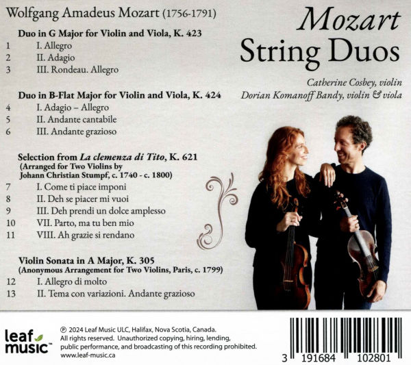 Mozart: String Duos