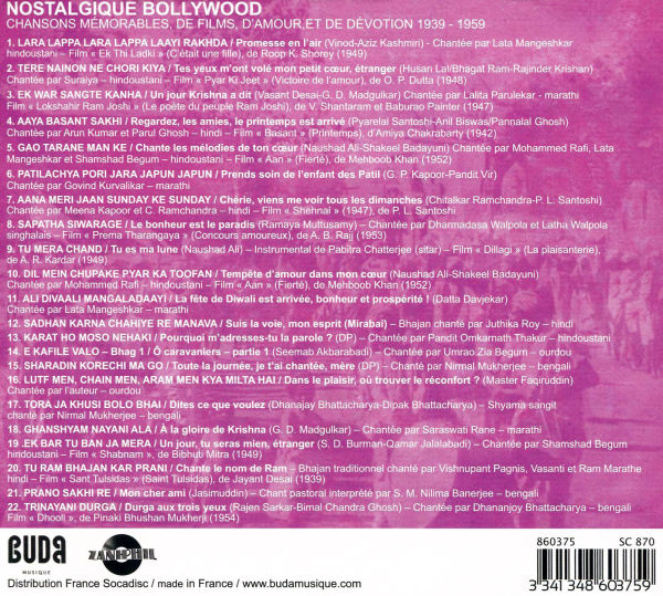 Nostalgique Bollywood