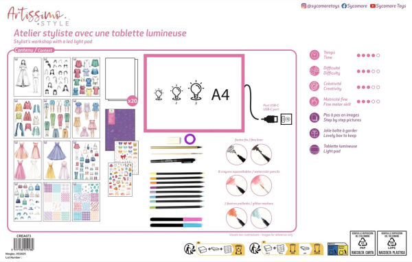 Fashion Workshop with LED Light Pad