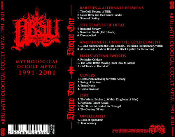 Mythological Occult Metal: 1991-2001