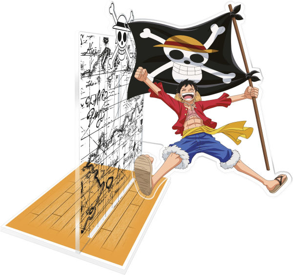 ONE PIECE - Acryl® Bookend - Luffy with His Flag