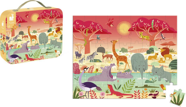 African Animal Reserve 54 Piece Puzzle