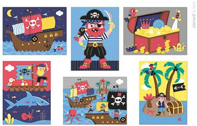 Pirates Kubkid 12 pcs block set