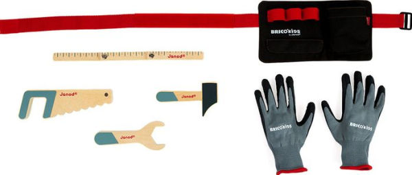 Brico'kids tool belt and gloves set