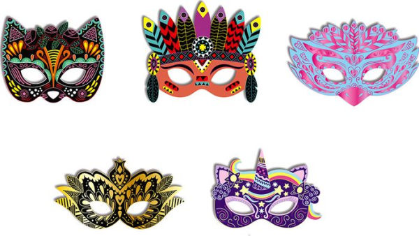 Scratch Art Party Masks