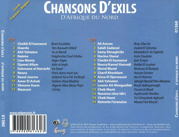 Chansons D'exils D'afrique Du Nord